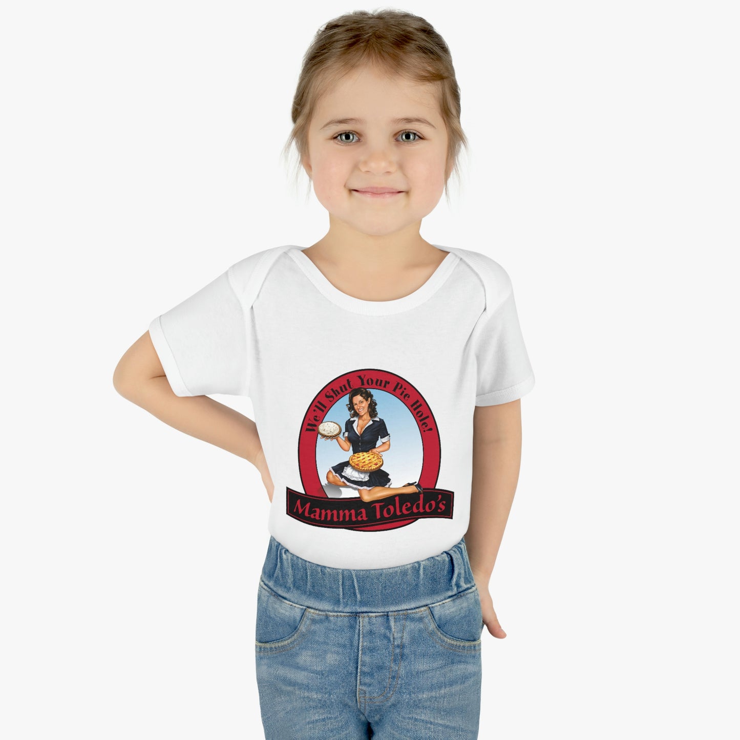 Mamma's Logo Infant Baby Rib Bodysuit