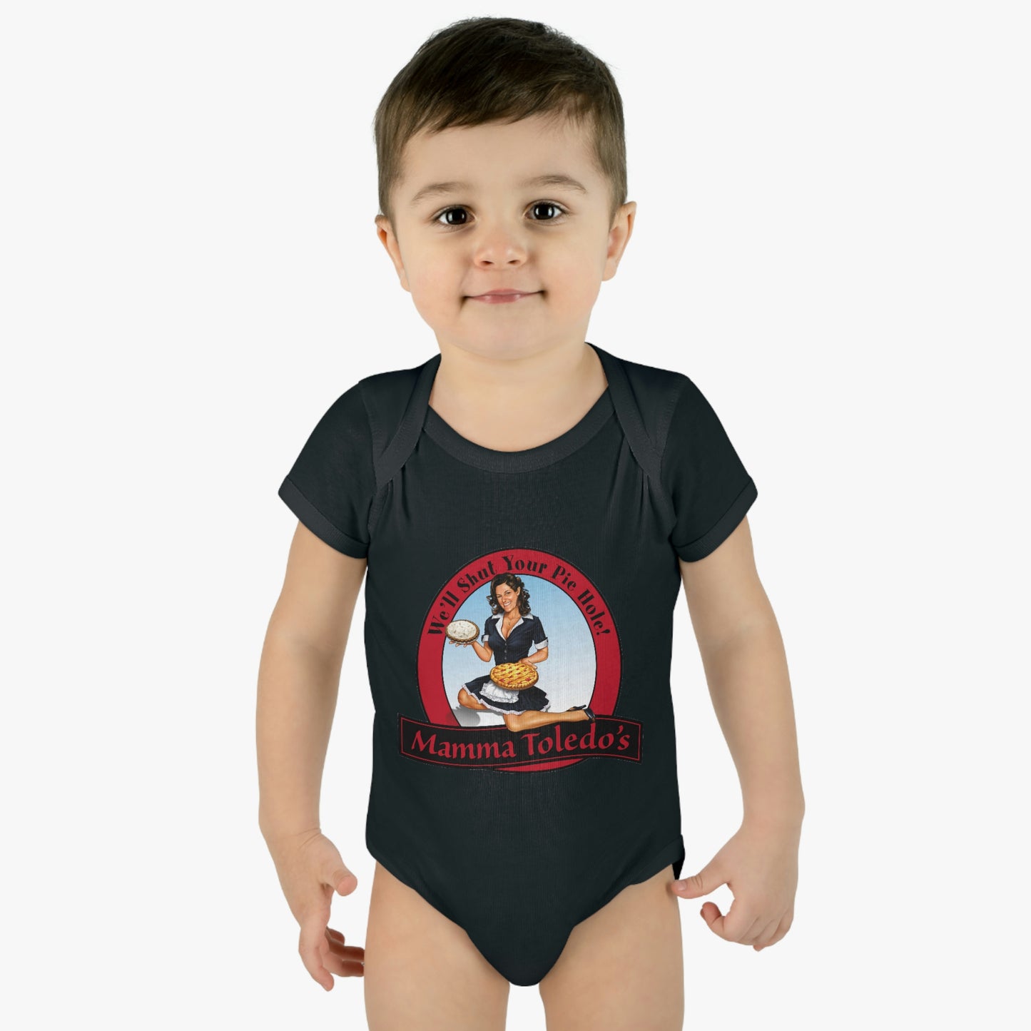 Mamma's Logo Infant Baby Rib Bodysuit