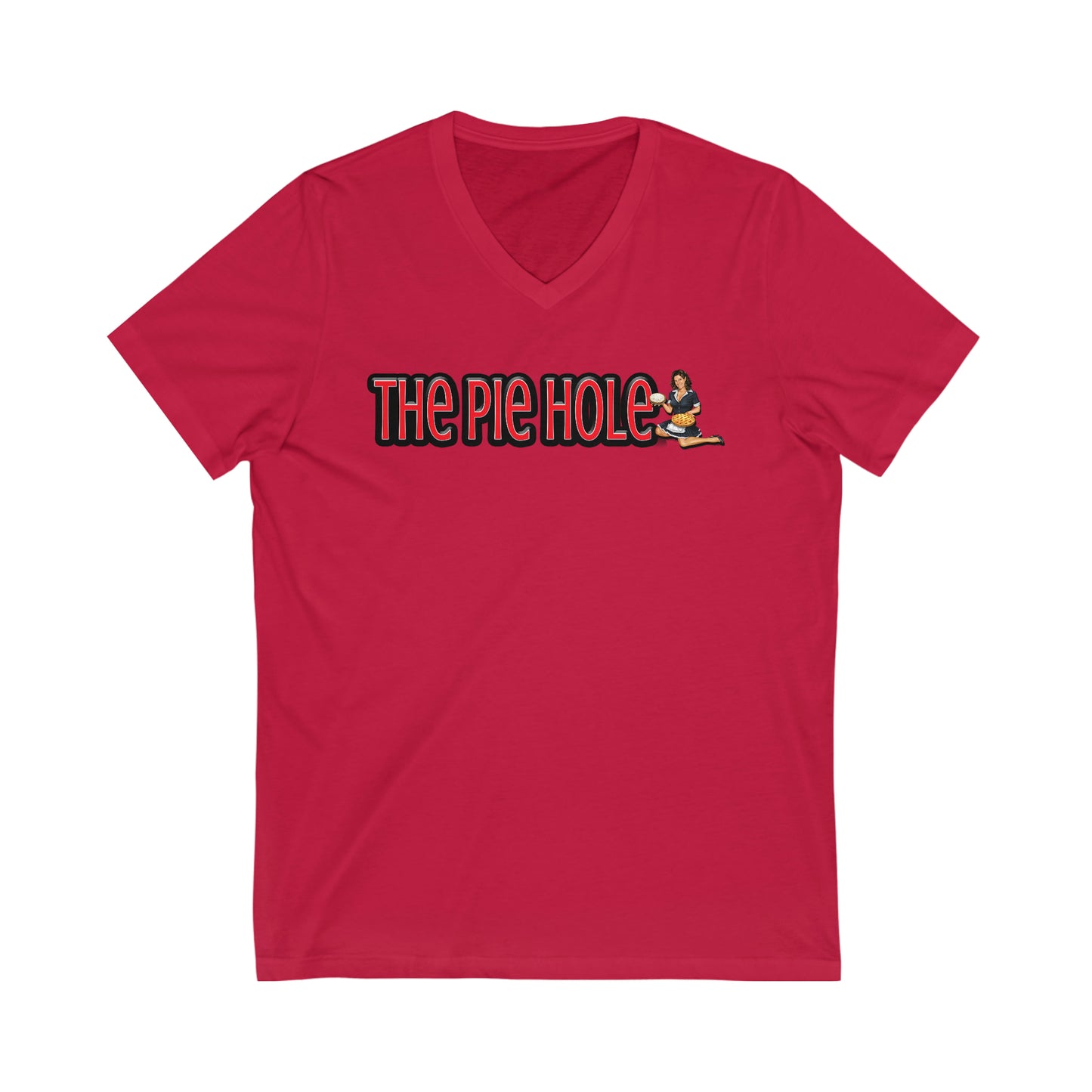 "The Pie Hole" Short Sleeve V-Neck Tee