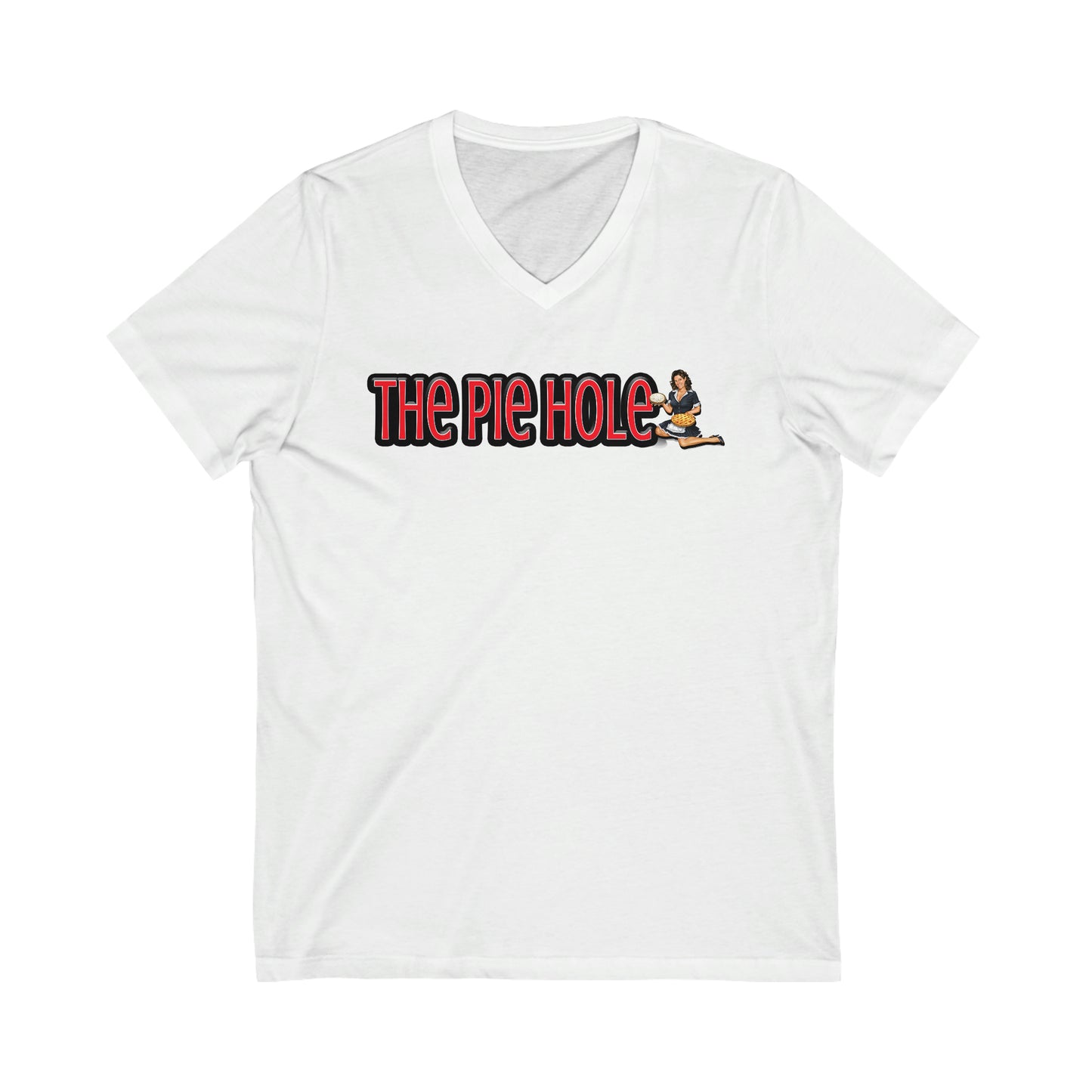 "The Pie Hole" Short Sleeve V-Neck Tee