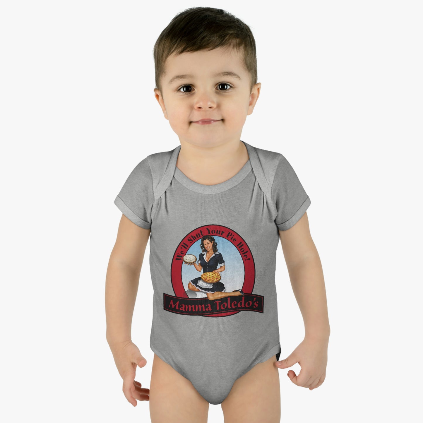 Mamma's Logo Infant Baby Rib Bodysuit