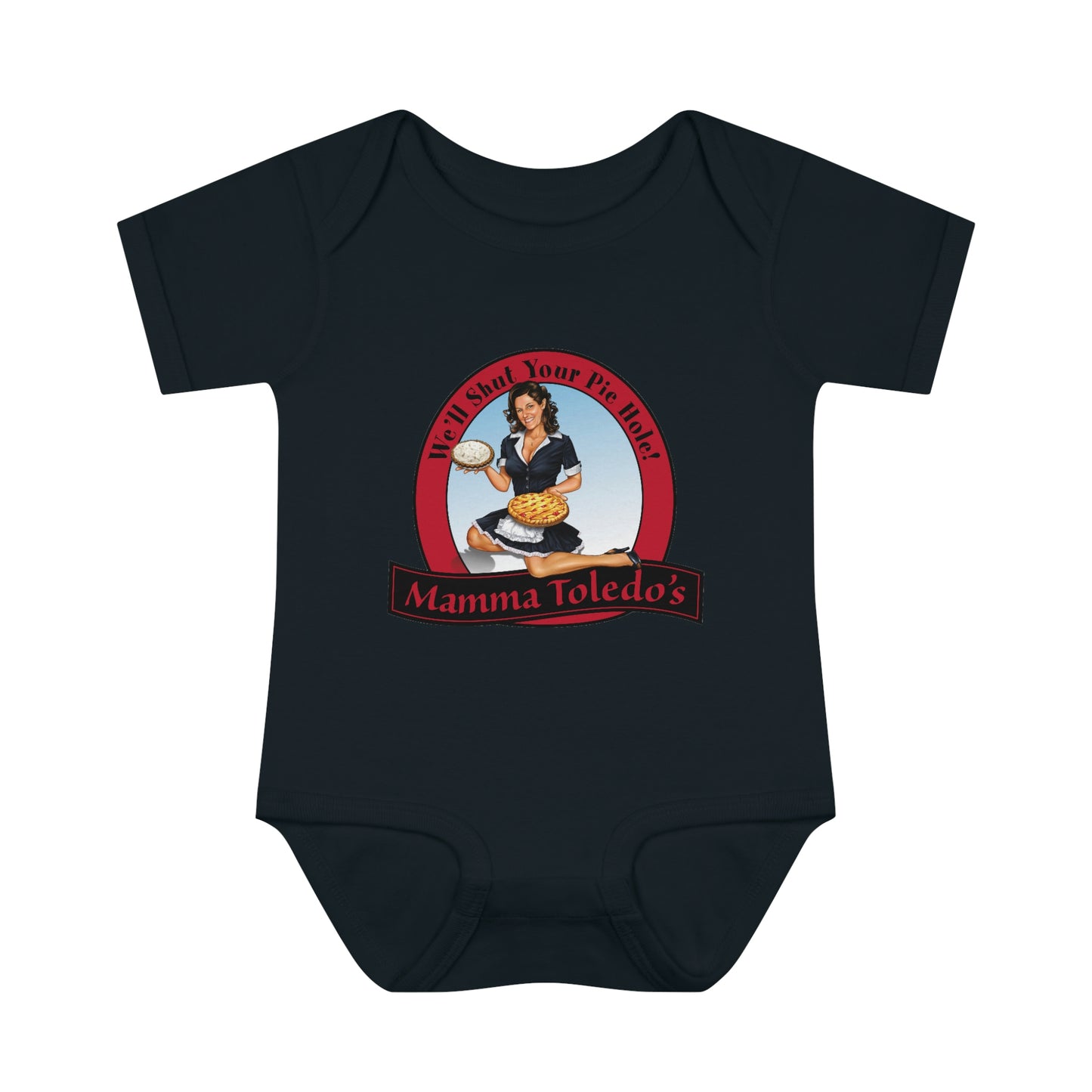 Mamma's Logo Infant Baby Rib Bodysuit